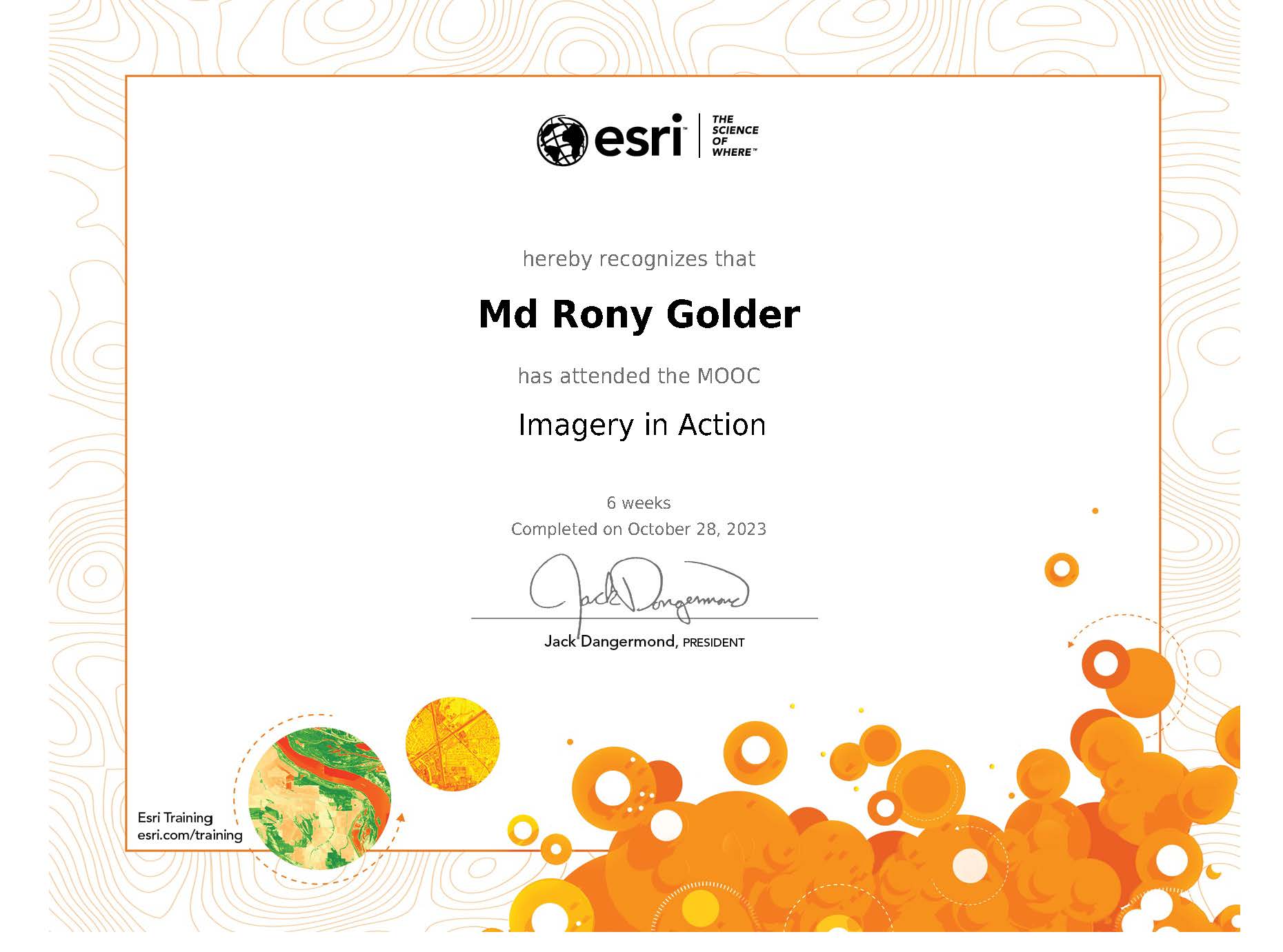 Certificate - Imagery in Action